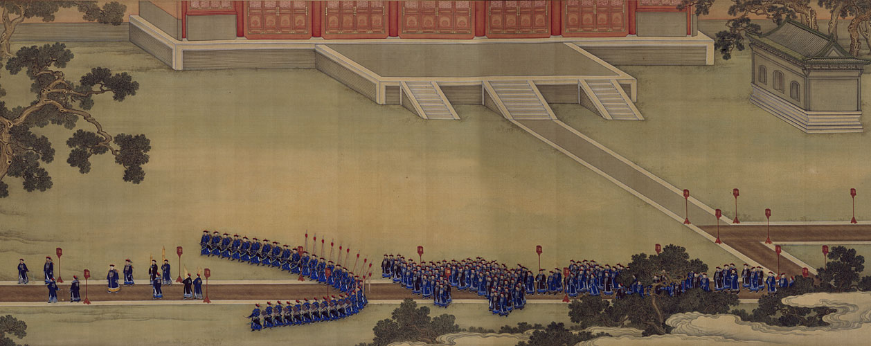 图片[1]-Picture scroll of Emperor Yongzheng sacrificing to the Xiannong altar-China Archive